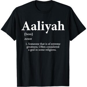 Aaliyah Definition Black Tee